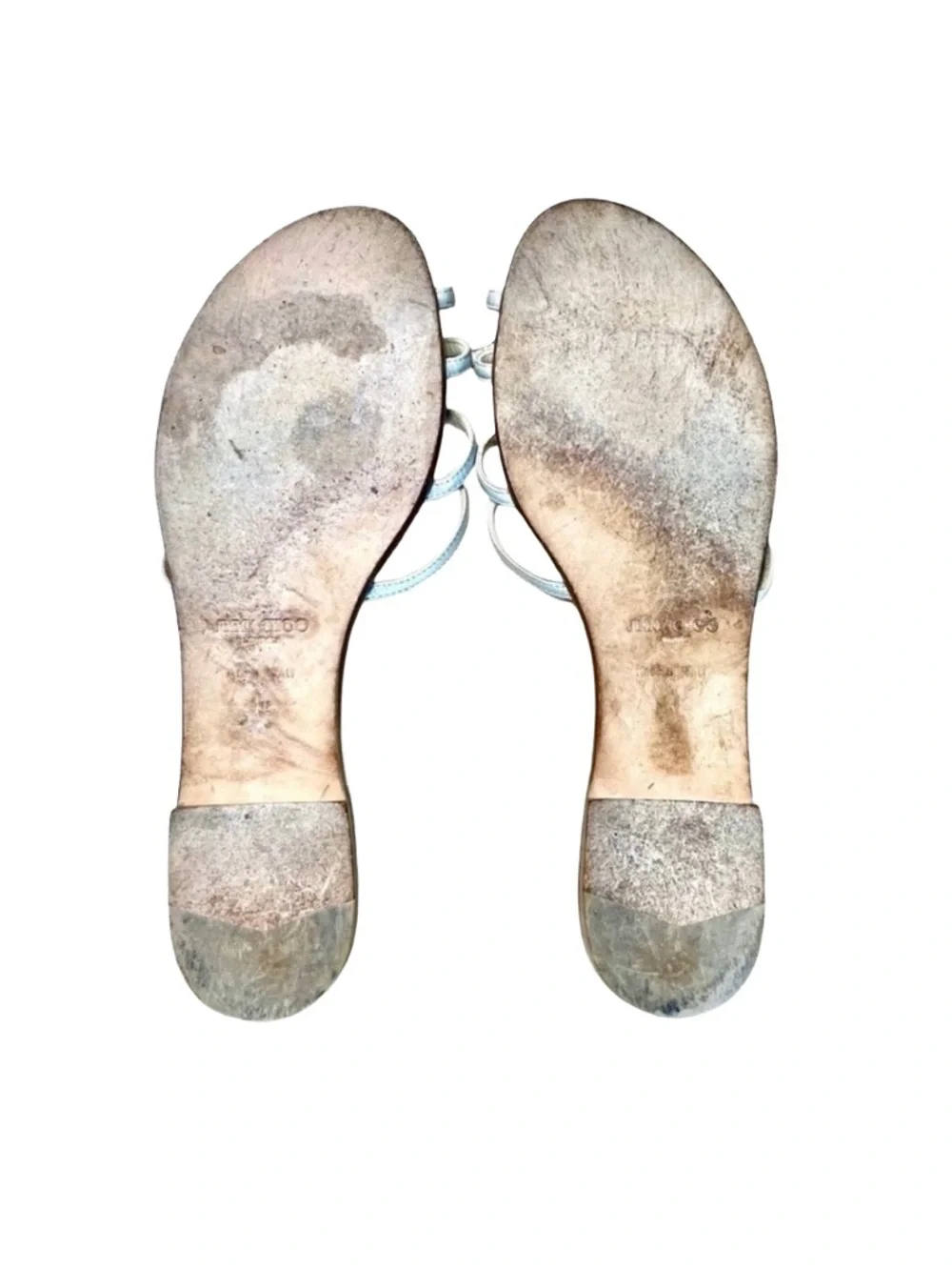 Jimmy Choo Rocco Silver Metallic Flat Slide Sandals EU 41 - Picture 8 of 10